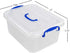 8 Liter Clear Plastic Storage Bins, 2 Packs Storage Boxes with Lids...