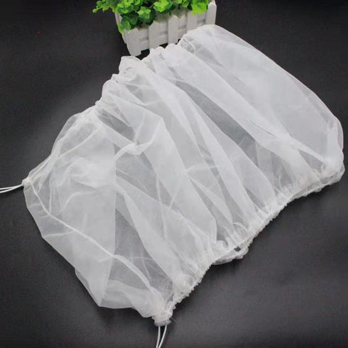 Adjustable Birdcage Seed Catcher Feather Catcher Bird Cage Cover Net Airy Soft Skirt Guard Birdcage Nylon Mesh Netting for Parrot Macaw Parakeet R...