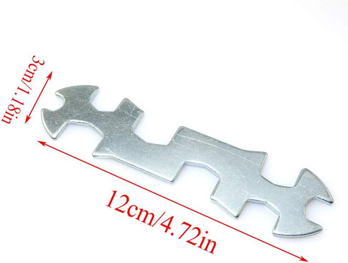 2pcs Steel Galvanized Multi-hole Bicycle Cycle Mountain Bike Wrench Portable Multi-functional Bike Repair Tool...