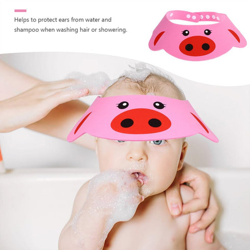 6pcs Hair Washing Hat Shower Bath Silicone Cap Soft Adjustable Visor Shampoo Cap for...
