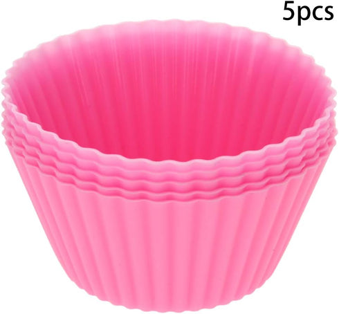 Utoolmart Silicone Cupcake Baking Cups, Reusable Cupcake Liners, Non-stick Cake Baking Muffins Mold for Party Halloween Christmas Bakery Molds Sup...