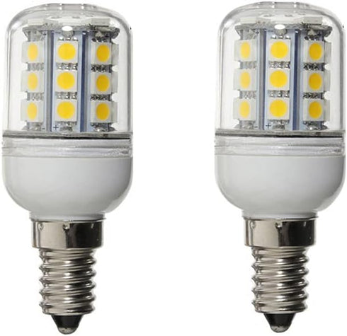 2X E14 LED 3W Equivalent 30W Incandescent Lights Bulb, DC 12V-24V Corn led Lights Bulb Warm White 3000K 30 SMD 5050...