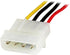 StarTech.com 12in Molex LP4 Power Extension Cable M/F - 4 pin Molex Power Connector - 4 pin Power Extension Cable - LP4 Power Cable (LP4POWEXT12)...