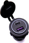 USB C Car Charger Socket, AWADUO 12V/24V Quick Charge 3.0 + PD Socket Waterproof Compatible with iPhone 13 12 11 Pro Max XS......