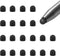 20Pcs Replacement Tips Silicone Rubber Touch Screen Pens Tips for Touch Pen (6 * 6mm)...