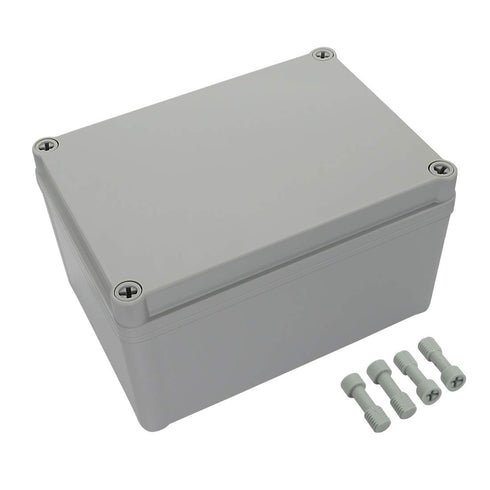 LeMotech Junction Box IP67 Waterproof Dustproof ABS Plastic Project Box for Electrical Outdoor Enclosure Gray 6.9 x 4.9 x 3.9 inch (175 x 125 x 10...