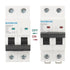 Baomain 10A AC Miniature Circuit Breaker, AC 400V 50Hz 6000A 2 Pole C65 MCB DIN Rail Mounting,MBM6C...