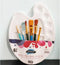 7 Pack Paint Brush Set with 6 Brushes w/Bonus 1 Palette Plastic Tray for Painting with Oil, Watercolor, Artist Gift, Classroom Supplies, Kids Birt...