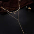 Bohemia Layered Choker Necklace Gold Disc Choker Star Choker Lariat & Y Necklace Bar Pendant Necklace for Women and Girls(Gold)...