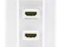 Monoprice Two-Piece Inset Wall Plate with 4 Inch Built-in Flexible High Speed HDMI Cable With Ethernet - Dual Port (2P)...