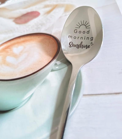Good Morning Sunshine Spoon Gifts for Women Girls Christmas Birthday Gift for Coffee Tea Lover Grandma Wife Anniversary Valentine's Day Gifts for ...