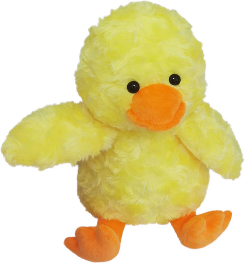 Rose Duck Plush Stuffed Animal, Cute Furry Yellow Duck Toy, Soft Cuddly Plushie Hugger Toy for Boys Girls, Gifts for Kids or Girlfriend, 9"...