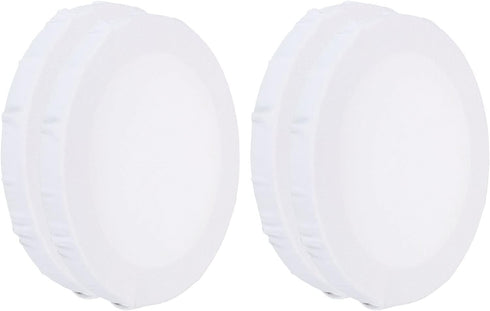 PATIKIL Paint Canvases Panel for Painting, 4 Pack 4x4 Inch Round Wood Frame Stretched Blank Art Board Panels for Acrylic, Oil, Tempera Painting, W...