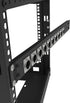 Jingchengmei 12 Port/Way/Hole Hinged Patch Panel - 1U 19" Rack Mount D-Type Connectors - Audio with Hinged Side (H1U12D, Black)...