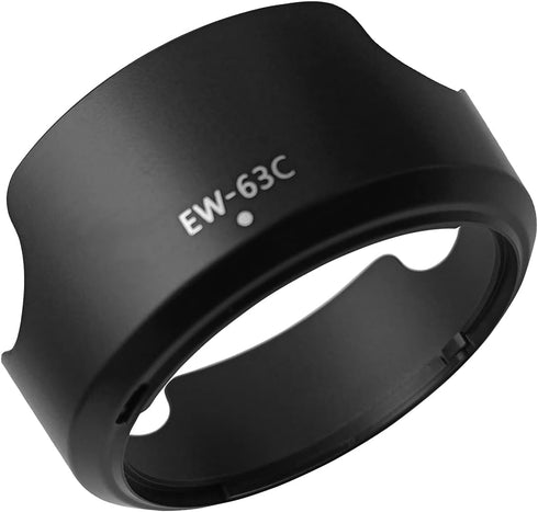 EW-63C Lens Hood for Canon Rebel T7 EF-S 18-55mm f/3.5-5.6 is STM(Not for is II),EF-S 18-55mm F4-5.6 is STM Lens,EOS R8 RF24-50mm F4.5-6.3 is STM ...
