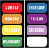Just Baby'd Sip'n Learn Labels - Learn Days of the Week and Colors of the Rainbow - Weekly Labels for Toddlers - Dual Learning & Education Tool - ...