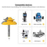 45 Degree Lock Miter Router Bit 1/4 Inch Shank.Woodworking Tools Joint Router Bits?Wood Milling Cutter Glue Joint Tools Set (1/4inch Shank, 2")...