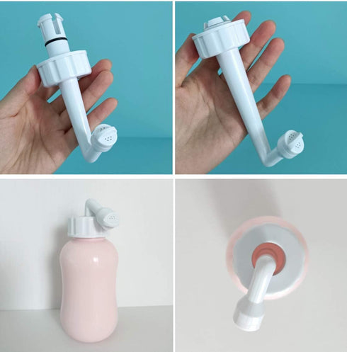 Bottle - Portable Bidet Postpartum Care Water Squeeze Spray for Pain Relief Tears Hemorrhoids after birth + period care menstrual cup buddy 300 ml...