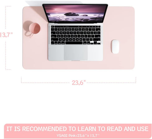 Non-Slip Desk Pad,Mouse Pad,Waterproof PVC Leather Desk Table Protector,Ultra Thin Large Desk Blotter, Easy Clean Laptop Desk Writing Mat for Offi...