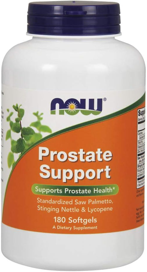 NOW Supplements, Prostate Support, Prostate Support, with Standardized Saw Palmetto, Stinging Nettle & Lycopene, 180 Softgels...
