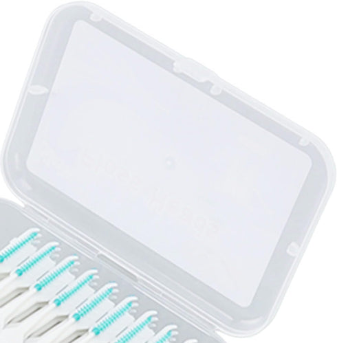 Interdental Brush, Floss Toothpick Brush Eliminate Bad Breath Portable Safe 200pcs Plaque Removal for Travel for Oral Care (Mint Green)...