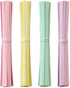 800 Pcs 6" Macaron Twist Ties with 1 Storage Box, Plastic 6 Inch Wire Ties for Bread Candy Cookies Bags, for Garden Household and Office Use, 4 Co...