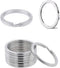12 Pack Keychain Rings for Craft, Stainless Steel 1" Metal Flat Key Ring Clips Round Split Rings Bulk for Home Car Keys Organization,Arts & Crafts...