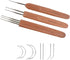 3 Pcs/Set Dreadlock Crochet Hook for Hair, Dreadlock Needle Tool for Braid Craft,Dread Locks Crochet Needles 0.5mm (1 Hook, 2 Hooks,3 Hooks)...