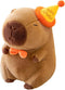 Cute Birthday Capybara Plush,12inch Kawaii Capybara Stuffed Animal Soft Stuffed Capybara Toy Birthday Gifts Party Decoration for Kids (Birthday Ca...