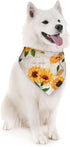Sunflower Vintage Dog Bandana Scarf Triangle Bibs Pet Accessories Cat Kerchief...