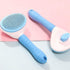 Dog Brush Cat Brush Grooming Comb,Self Cleaning Cat Dog Slicker Brushes with Smooth handle,Pet Grooming Tool with Cleaning Button for Cat Dog Shed...