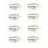 BNC Chassis Panel Mount Socket Female Jack Solder Type Connectors Adapter 8Pack...
