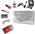 Queena Womens Shiny Glitter Evening Clutch Envelope Handbag Chain Purse for Wedding Party Prom Gift for Mom Wife Girlfriend...