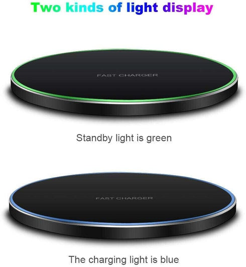 30W Universal Wireless Phone Charger Qi Fast Wireless Charging Fast Charging Pad Compatible with iPhone 12 12Pro 11 11Pro XS 8...