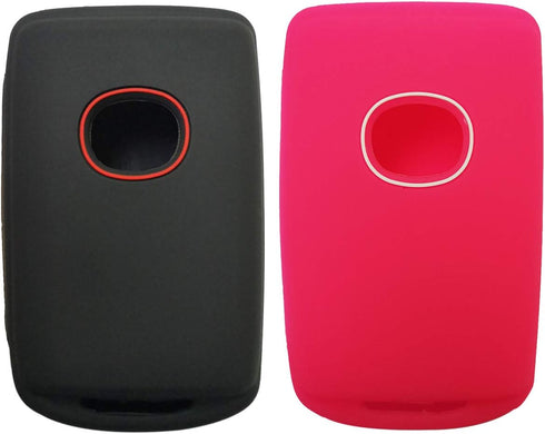 2Pcs Coolbestda Key Fob Remote Cover Silicone Case Shell Glove Pouch Remote Bag for 2019 2020 2021 2022 2023 2024 Mazda 3 Turbo Hatch Mazda 6 CX 3...