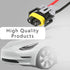 2PCS H11 H9 H8 880 881 Female Adapter Wiring Harness Sockets Wire, 9005 9006 Pigtail Sockets Harness Replacement Part for Headlights or Fog Lights...
