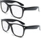 2 Pairs Reading Glasses - comfortable stylish simple readers (2 black pair, 1.5 x)...