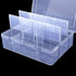 Large Clear Organizer Box,12 Grids Organizer Box with Removable Dividers for Jewelry,Bead Storage Organizer Box,Plastic Compartment Container for ...