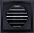 Vent Systems 4'' Inch Anthracite Pack of 2 Louvered Air Vent Covers and Bathroom Exhaust Vents, Dryer Vent Cover Keeps Out Insects, Birds and Rode...