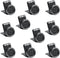 Wixine 10Pcs No-Sew EZ-Buttons Movable No Sew Button End Brace Clips (Black)...