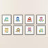 10pcs House Building Stencil 6×6inch Modern City Buildings Stencil with Paint brush Reusable Town Rural Architecture Drawing Template for DIY Craf...