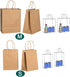 Toylin 50 Pack 5.9x3.25x8.25 Inch Small Paper Gift Bags, Plain Brown Kraft Paper Bags with Handles Bulk, Gift Bags for Grocery Birthday, Baby Show...