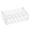 OLYCRAFT 24 Sockets Acrylic Clear Test Tube Rack Transparent Acrylic Test Holder Rack Centrifuge Tube Holder Labortory Display Stands for 5ml Test...