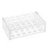 OLYCRAFT 24 Sockets Acrylic Clear Test Tube Rack Transparent Acrylic Test Holder Rack Centrifuge Tube Holder Labortory Display Stands for 5ml Test...