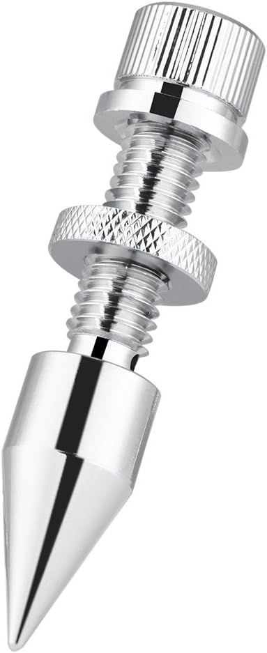 4 Pcs Chrome-Plated Copper Speaker Spike Set, Subwoofer CD Audio Amplifier HiFi Speaker Turntable Isolation Stand Cone Feet + Base Pad Shockproof ...