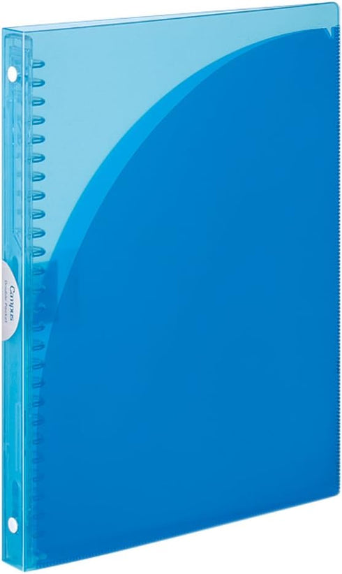 Kokuyo Campus Slide Binder, Adapt Slim, Double Pockets, B5, 26 Holes, Up to 65 Sheets, Light Blue, Japan Import (RU-AP711LB)...