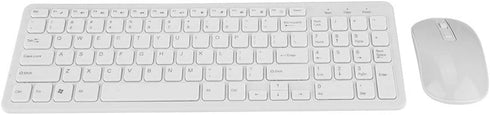 Keyboard and Mouse Sets, High Sensitivity no Delay Keyboard and Mouse, 108 Keys Multi-Functional 2.4G Keyboard Mouse Combo(White)...