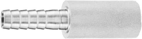 JoyTube Stainless Steel Aeration Stone, 0.5 Micron Diffusion Stone with 1/4" Hose Barb, Stainless Steel Aeration Oxygenation Stone Carbonating Sto...