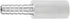 JoyTube Stainless Steel Aeration Stone, 0.5 Micron Diffusion Stone with 1/4" Hose Barb, Stainless Steel Aeration Oxygenation Stone Carbonating Sto...