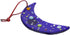 Glass Of Venice Murano Glass Moon Christmas Ornament - Blue...
